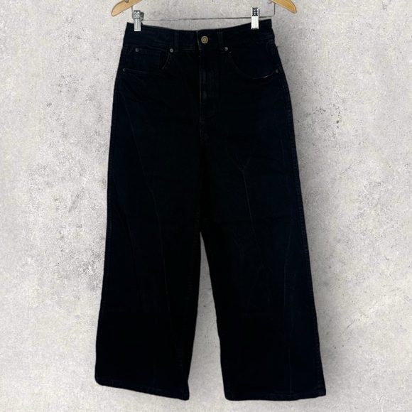 Sezane Jeans Womens Size 28 Wide Leg French Denim Minimalist Stretch Le Crop 38 - Picture 14 of 16